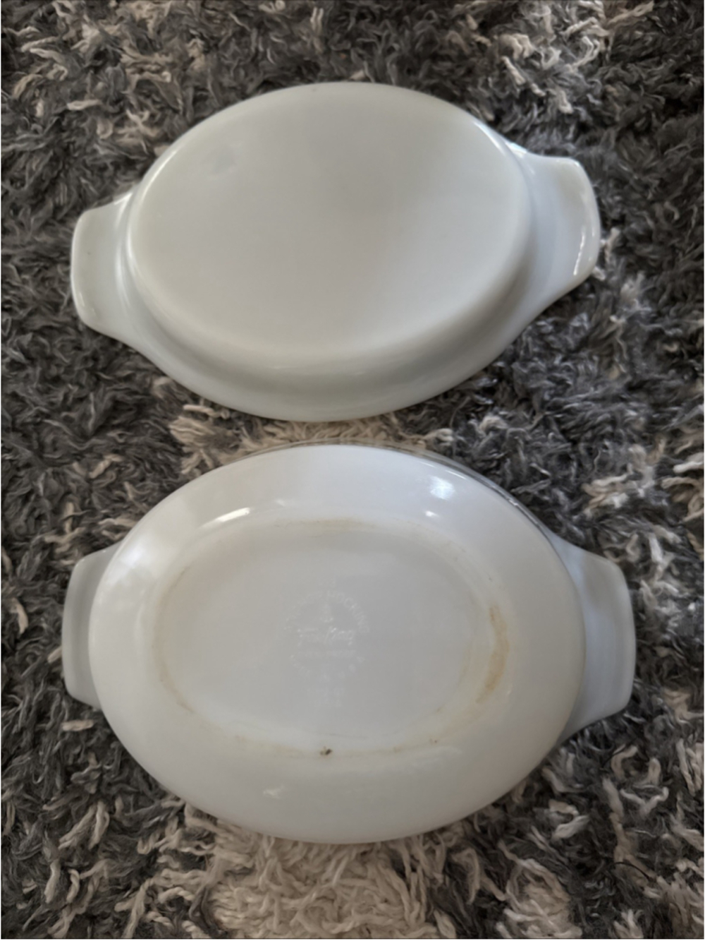 Meadow Green Deep Casserole Dish Anchor Hocking Oval Fire King 1.5 Qt With Lid - Picture 3 of 3